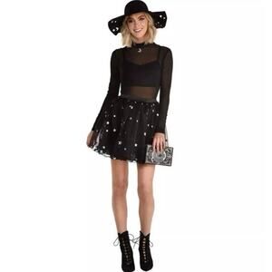 Sultry Spellcaster Women's Sexy Star Witch Halloween Costume Size Medium 6-8 new